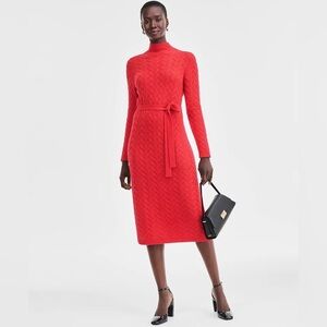 Cashmere Charter Club Luxury Dress. 100%Cashmere. Red. Large.